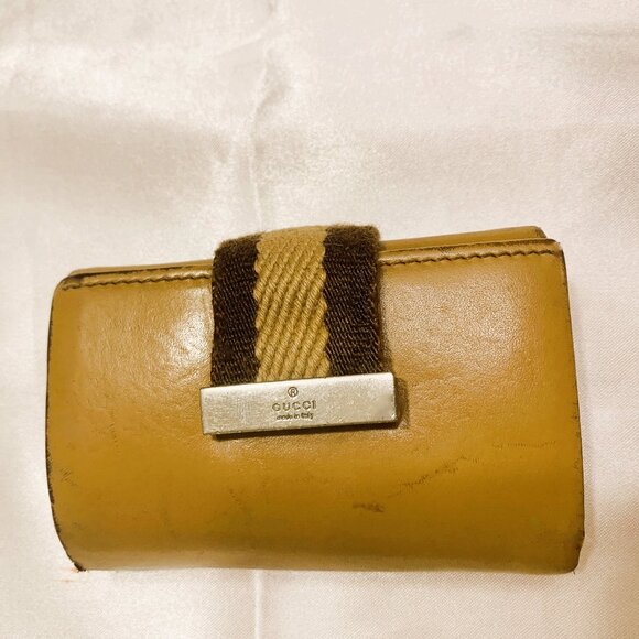 Gucci Key holder Key case Sherry Line Beige Woman Authentic Vintage - Picture 7 of 14